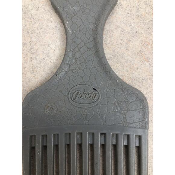 Goody Hair Lift Pick Plastic 5” Made in USA Vintage Vtg Gray Very Good Condition - Picture 2 of 6